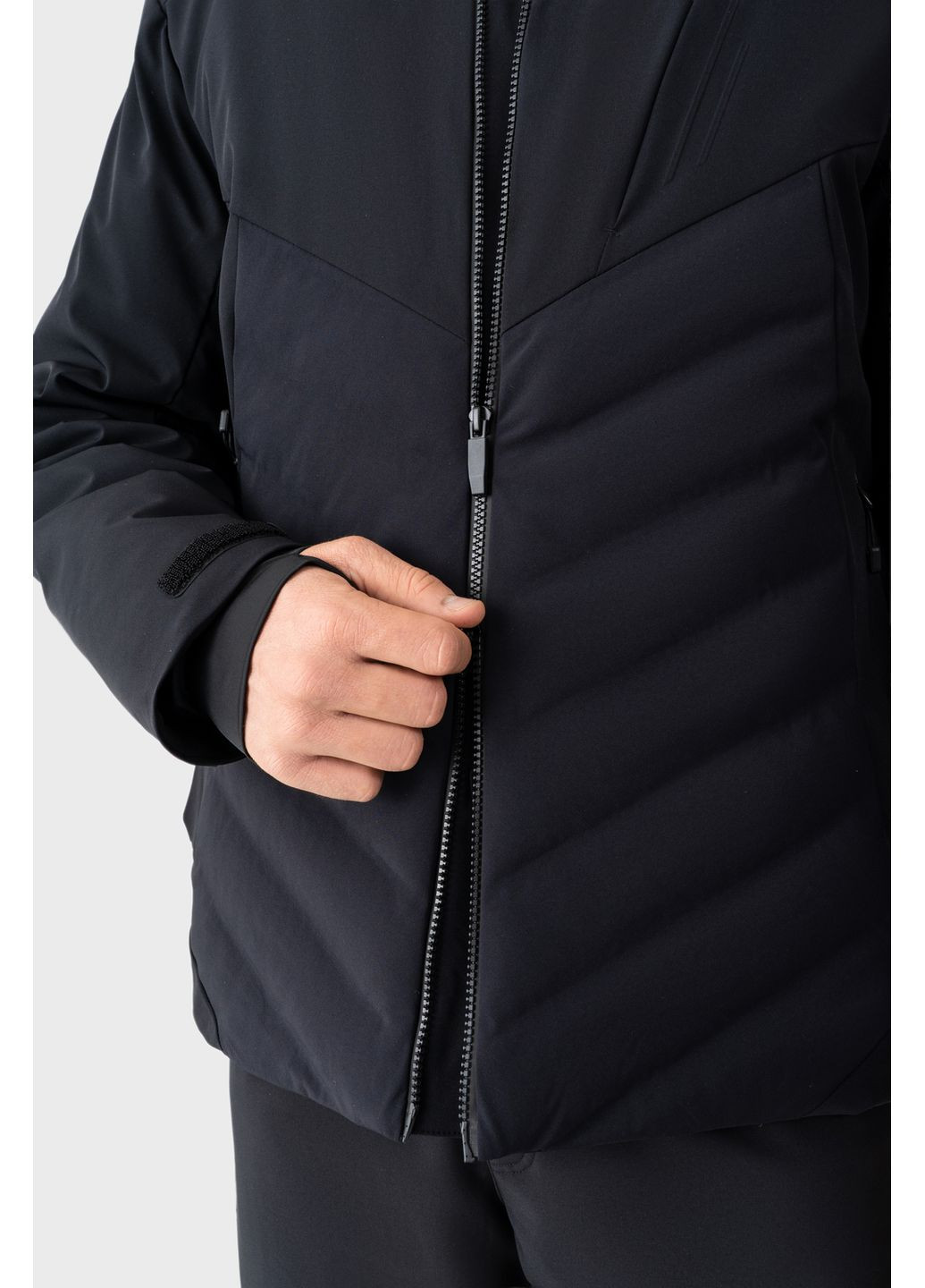 Гірськолижна куртка чорна з мембраною 15000 L Avecs (367908132)