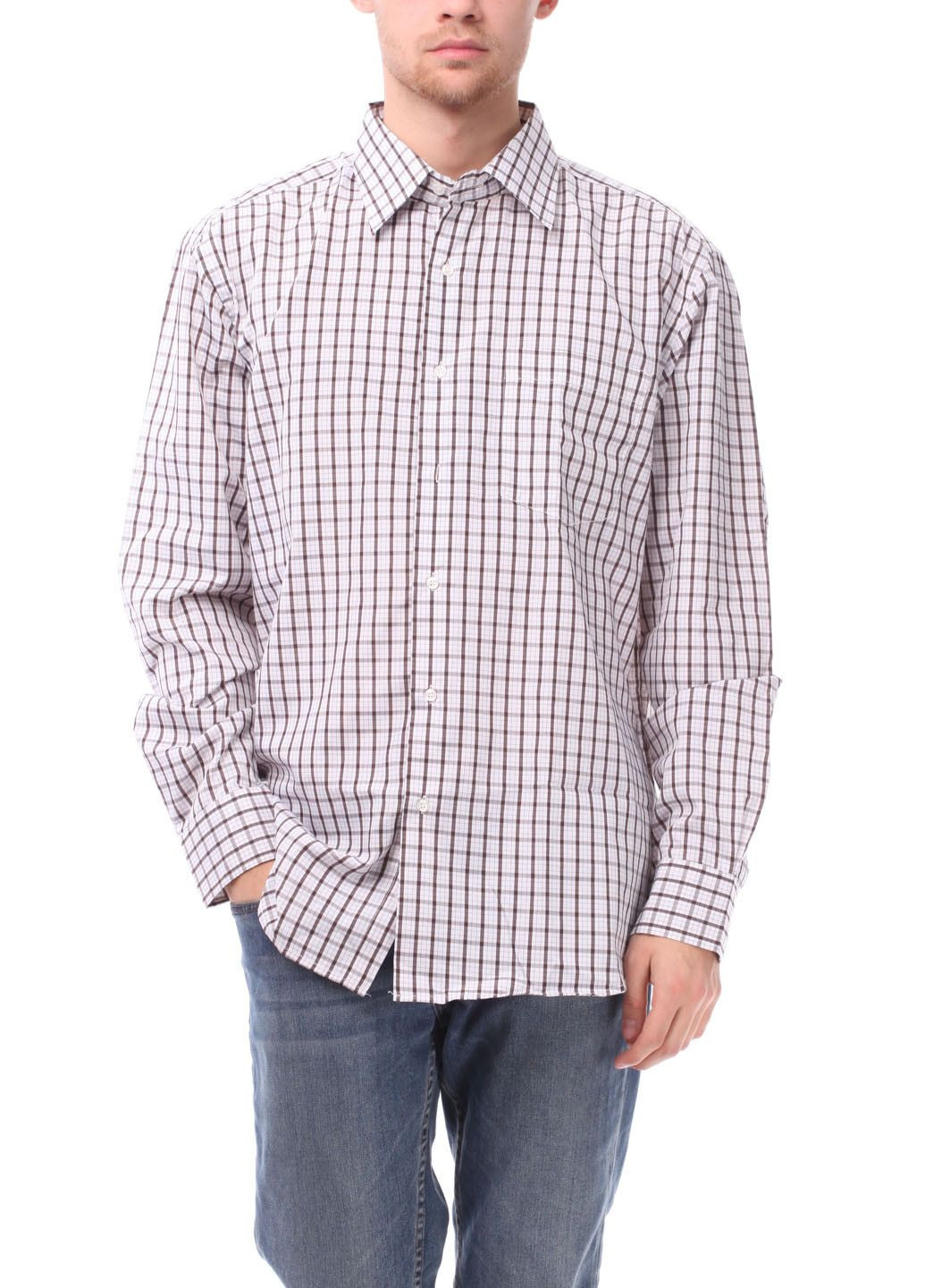 Серая повседневный рубашка в клетку Aldo & Co