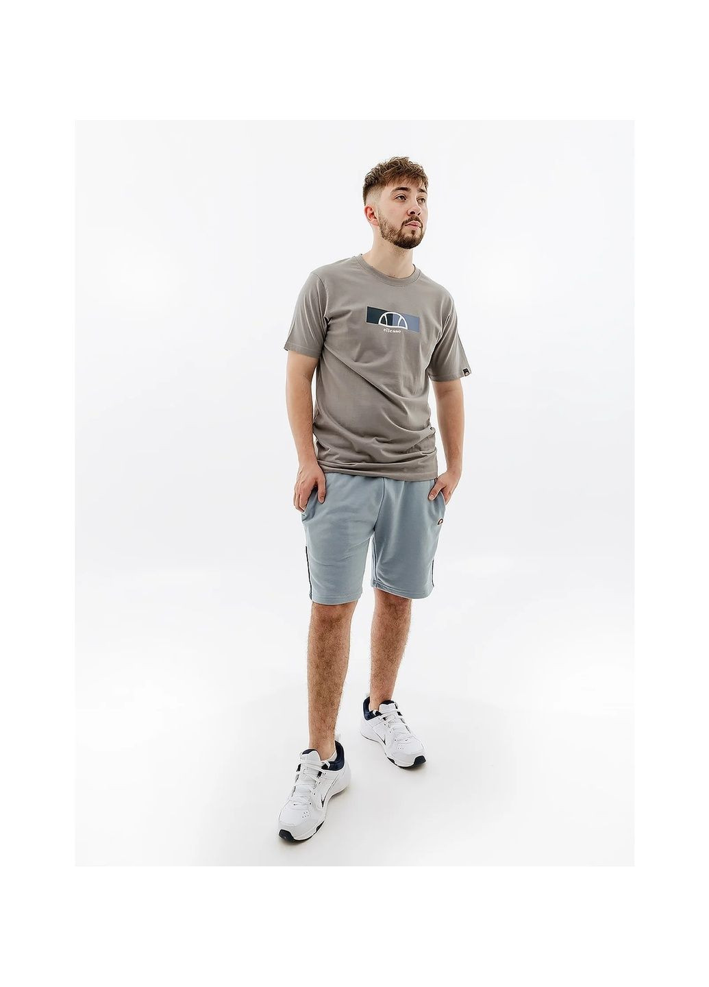 Коричневая футболка мужская visageo tee brown shr17633-109 Ellesse