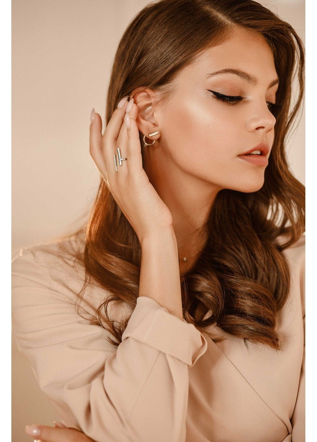 Набор серьги-джекеты и кольца Джульетта UMAX (301867822)