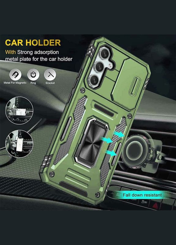 Ударопрочный чехол Camshield Army Ring для Samsung Galaxy S25/S24 Epik (360634402)