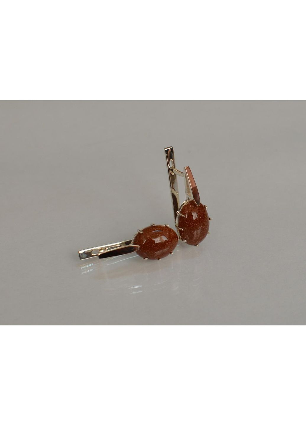 Срібні сережки з золотими накладками Silver Style (367113188)