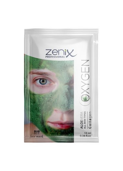 Киснева бульбашкова маска для обличчя з екстрактом алое, 10 мл Zenix (280930629)