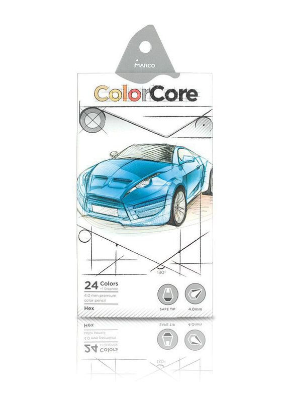 Олівці Color Core 310024CB 24 кольорів Marco (281999199)