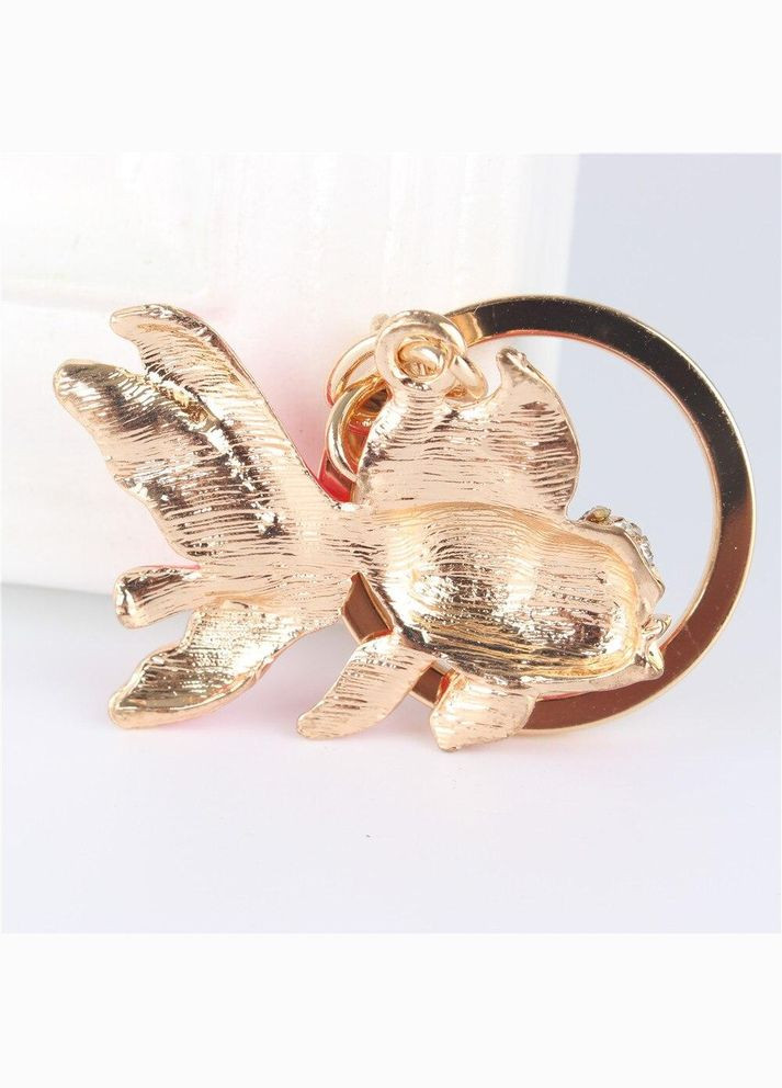 Модный креативный элегантны милый брелок кулон со стразами в виде сказочная Золотая Рыбка No Brand (292260741)