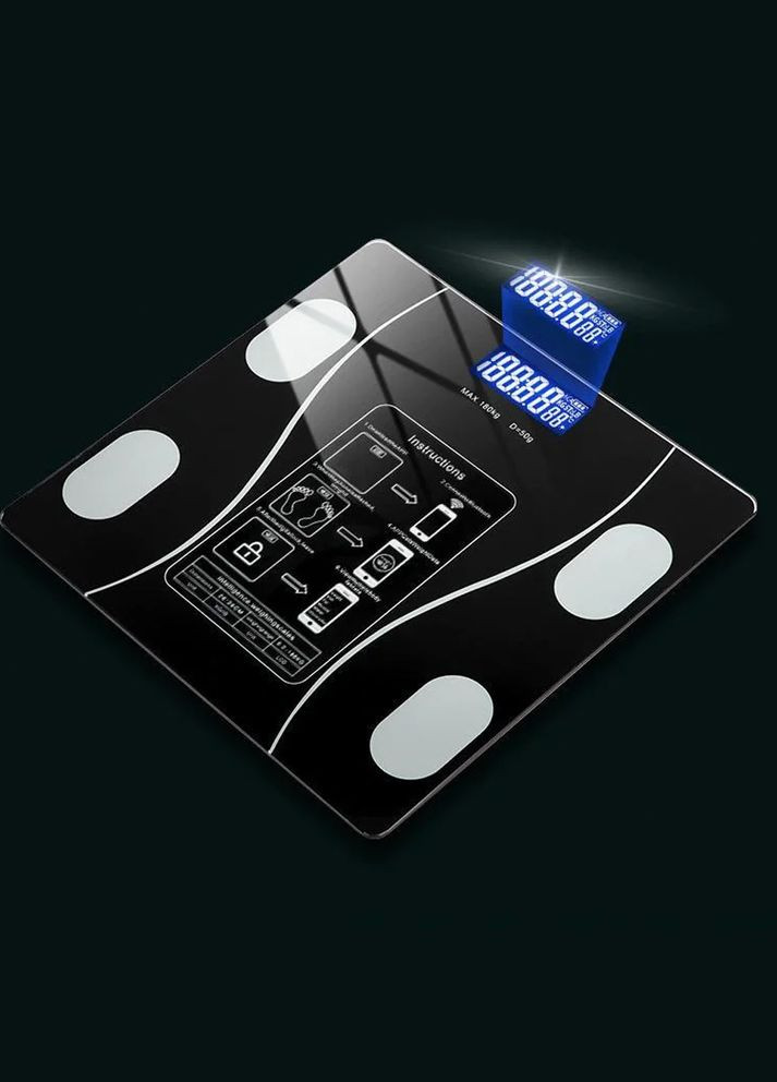 Напольные смарт весы с приложением для телефона до 180 кг A-8003 Bluetooth Scale (360466211)