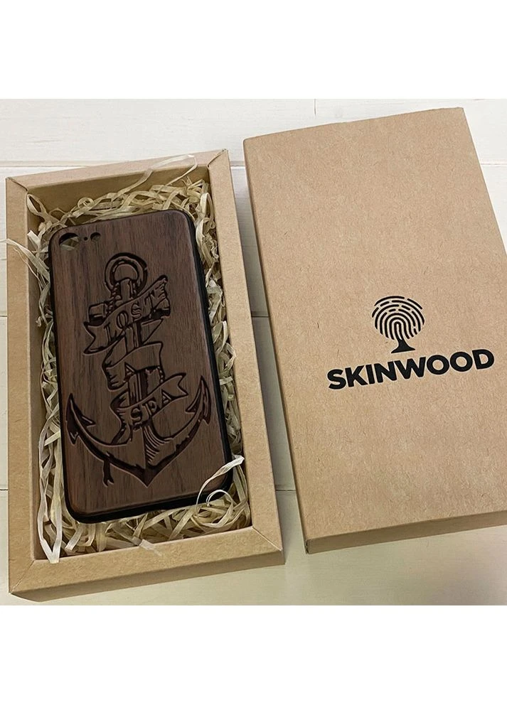 Чохол на Айфон з гравіюванням Якора SkinWood (396756943)