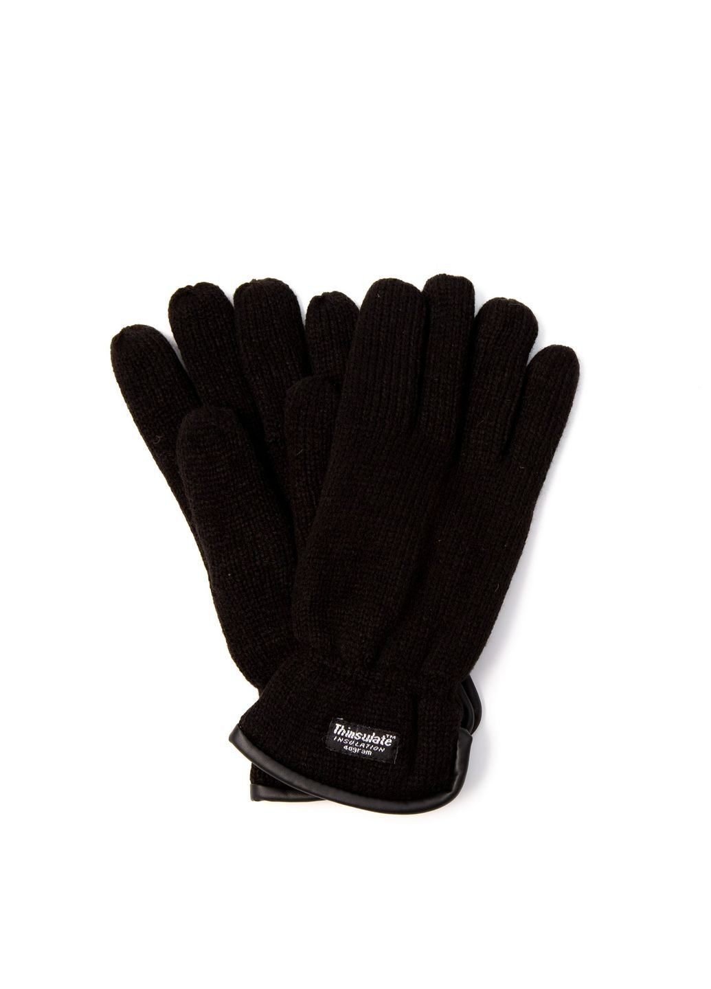 Перчатки thinsulate мужские вязаные шерсть черные КАЙД 238-718 LuckyLOOK 238-718m (289358482)