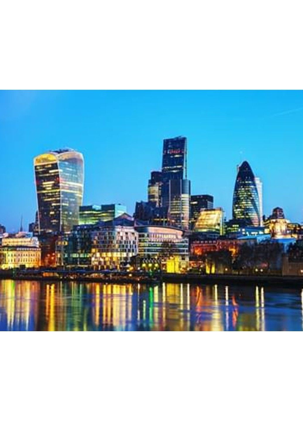 Алмазная мозаика вышивка Вечерний Ночной Город на подрамнике 5d 30х40 см 177310 No Brand (332208618)