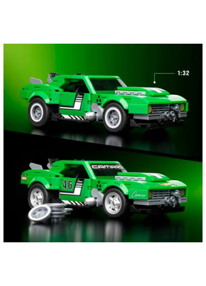 Конструктор (JFT16) Mattel Brick Shop Hot Wheels Speed Camaro 289 деталей (366869226)