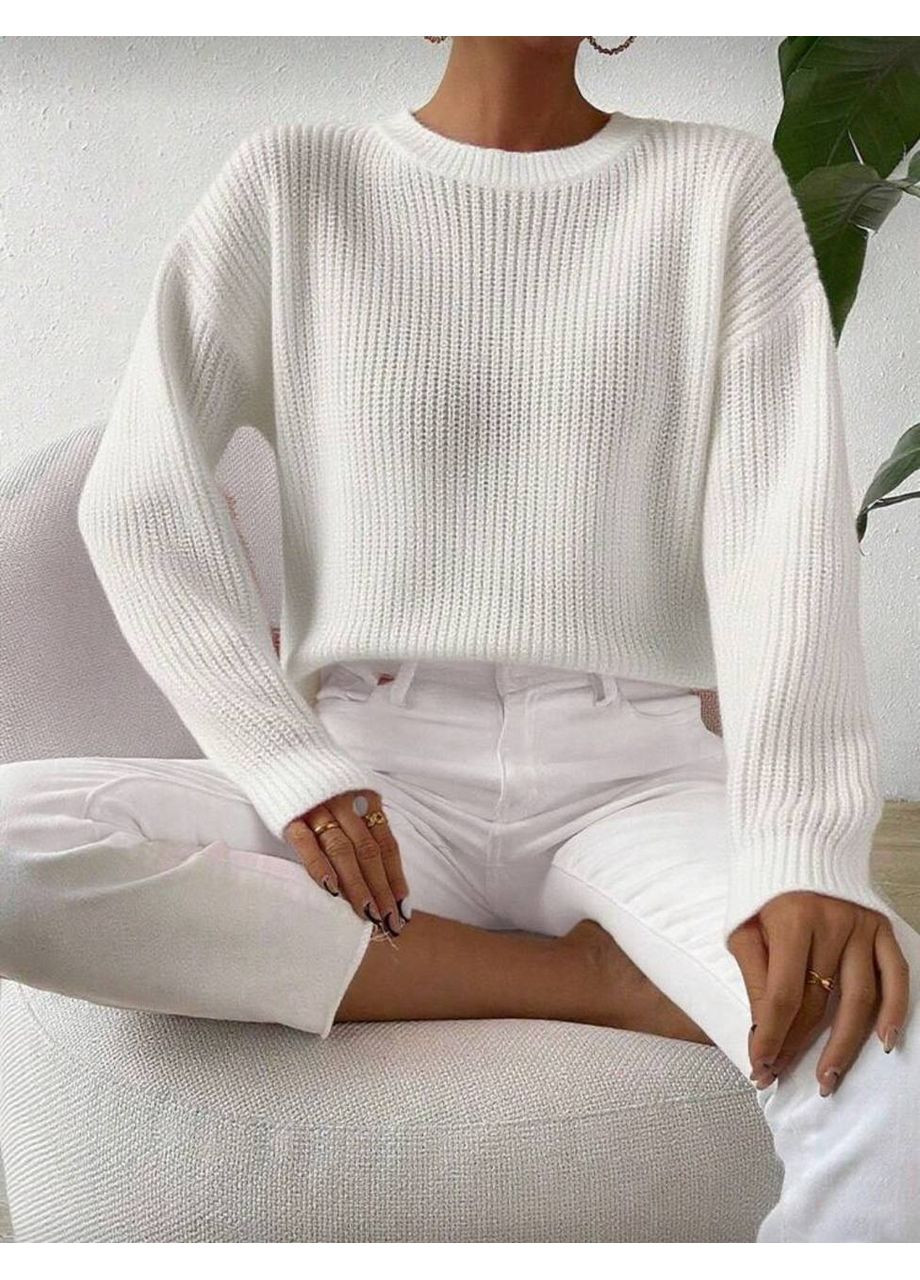 Білий демісезонний светр 😍 — замір в описі DK/DL Мода без кордонів