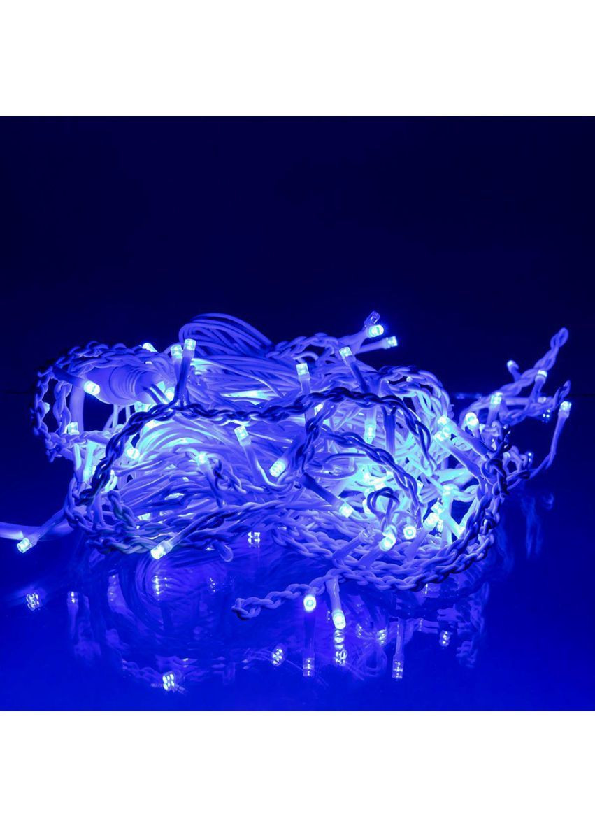 Новогодняя гирлянда уличная Бахрома 6 м 105 LED белый провод Синий 6МWBL No Brand (369478310)