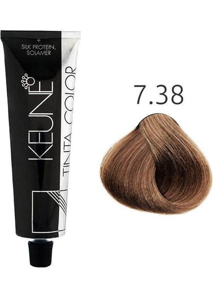 Стійка фарба для волосся Tinta Color 7.38 Medium Hazelnut Blonde 60 мл Keune (342059192)