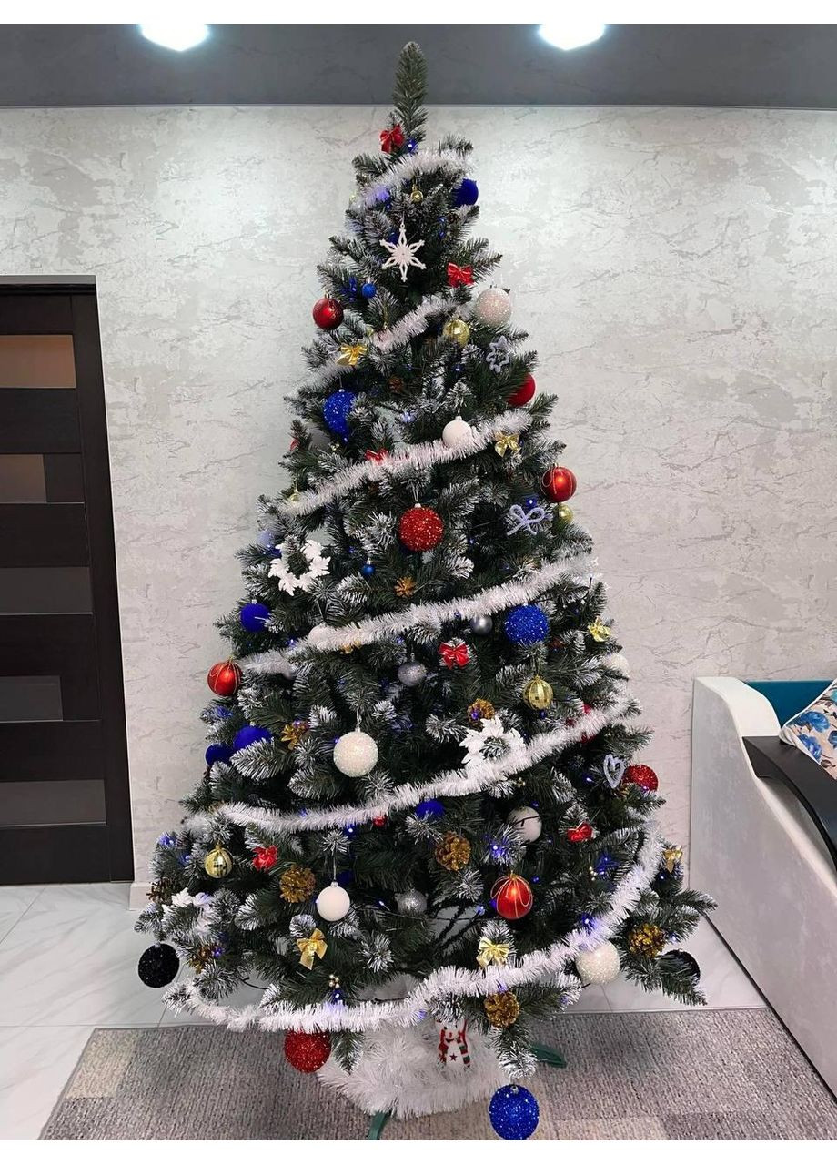 Елка искусственная SGX Кармен с золотыми шишками и жемчугом 2.00 м.зеленая Yalynkar (366964619)