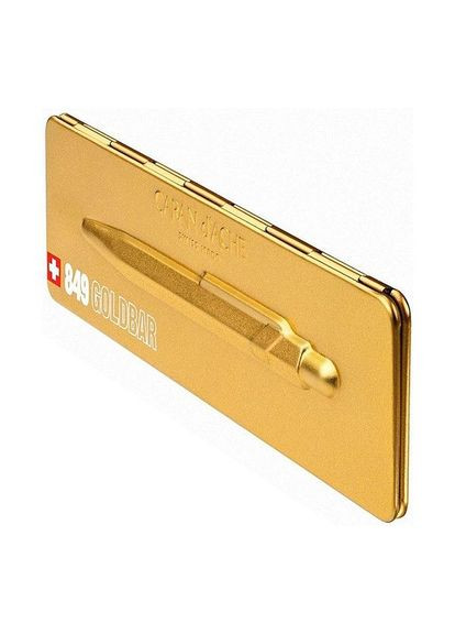 Кулькова ручка 849 Goldbar Metallic золотистий 849.999 Caran d'Ache (317750151)