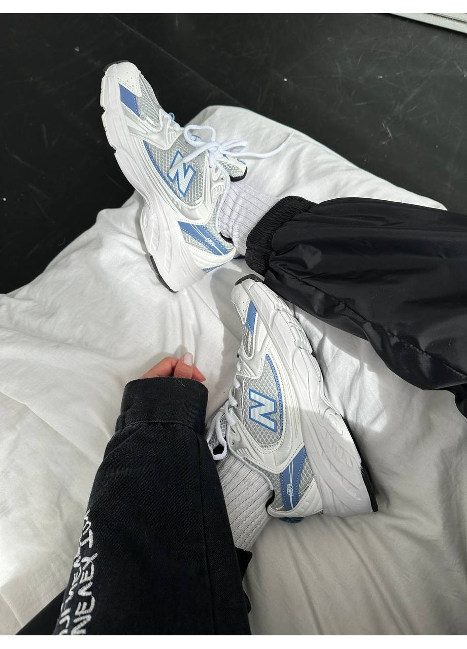 Білі Осінні кросівки чоловічі new balance 530 steel blue mr530kc нью беланс 530 No Brand