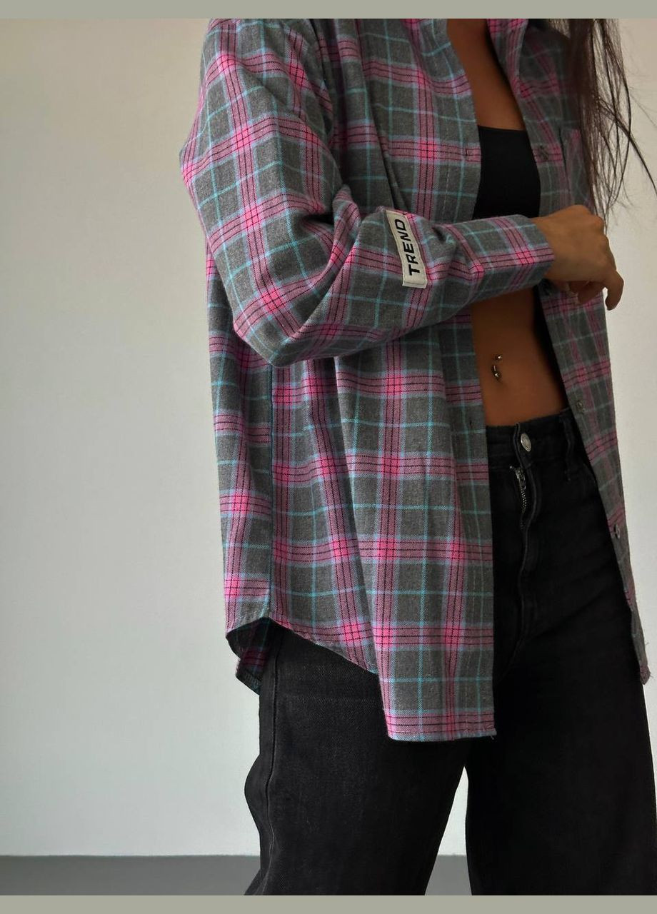 Жіноча сорочка в клітинку ТРЕНД No Brand (307059578)