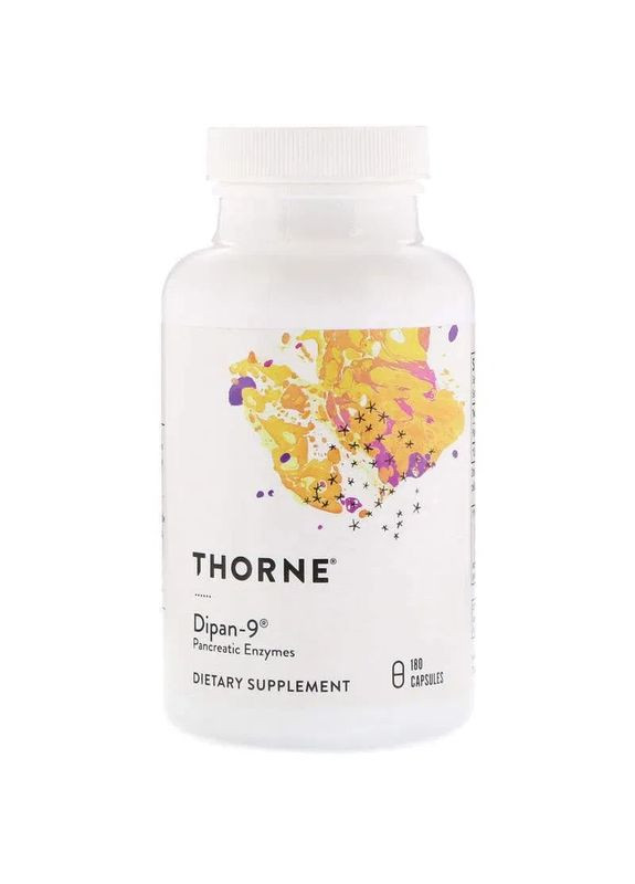 Панкреатин Dipan-9 Pancreatic Enzymes Thorne, 180 капсул Thorne Research (361118505)