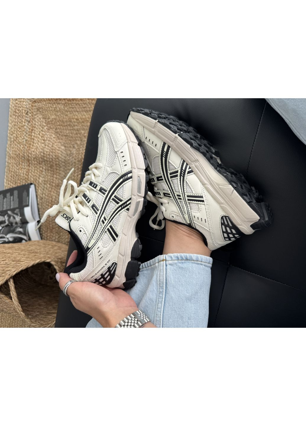 КРОССОВКИ ЖЕНСКИЕ ASICS GEL-KAHANA 8 SP BEIGE / BLACK АСИКС ГЕЛЬ КАХАНО No Brand чёрные демисезоны (369388965)