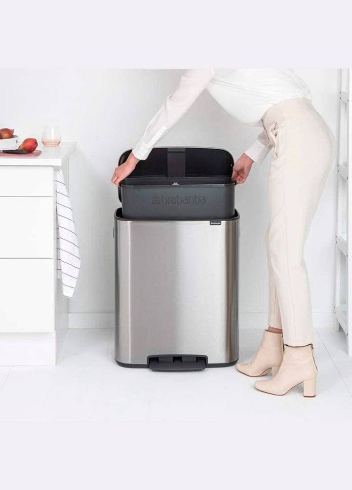 Мусорное ведро Bo Pedal Bin 60 л 211324 Brabantia (317303422)