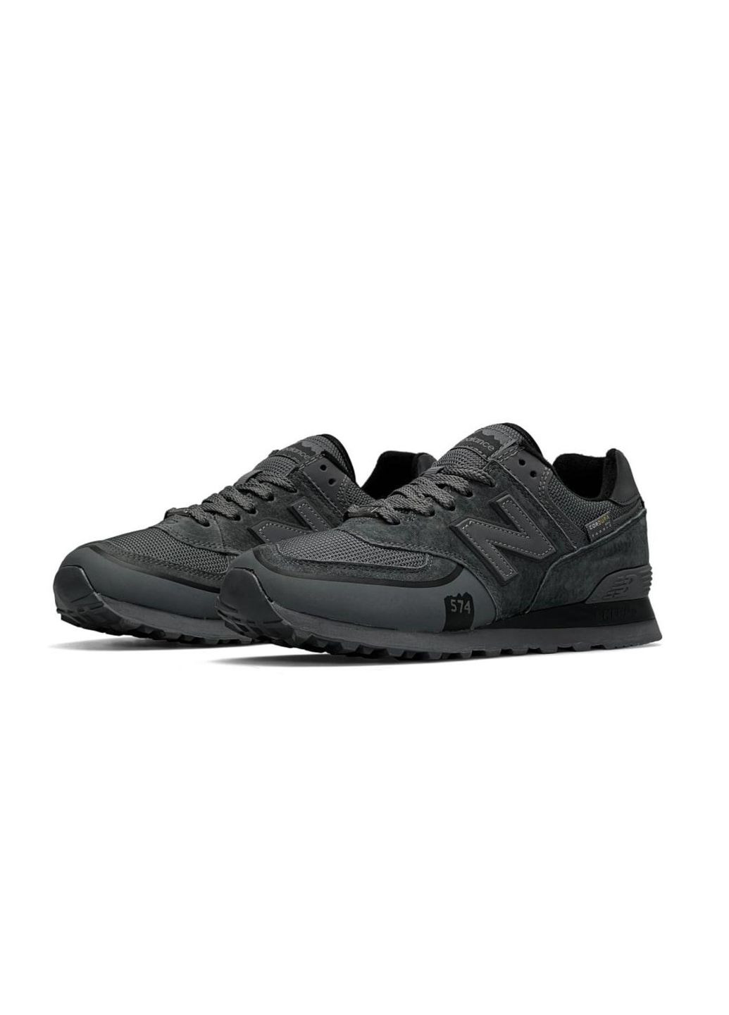 Темно-серые демисезонные кроссовки мужские, вьетнам New Balance 574 TP2 Dark Gray
