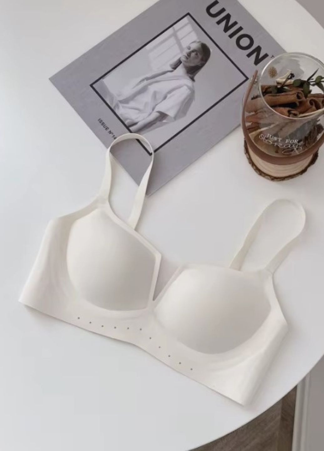 Айворий бралетт жіночий формований безшовний ніжний бюстгальтер infinite elegance (1670-70-01) Macarena без кісточок