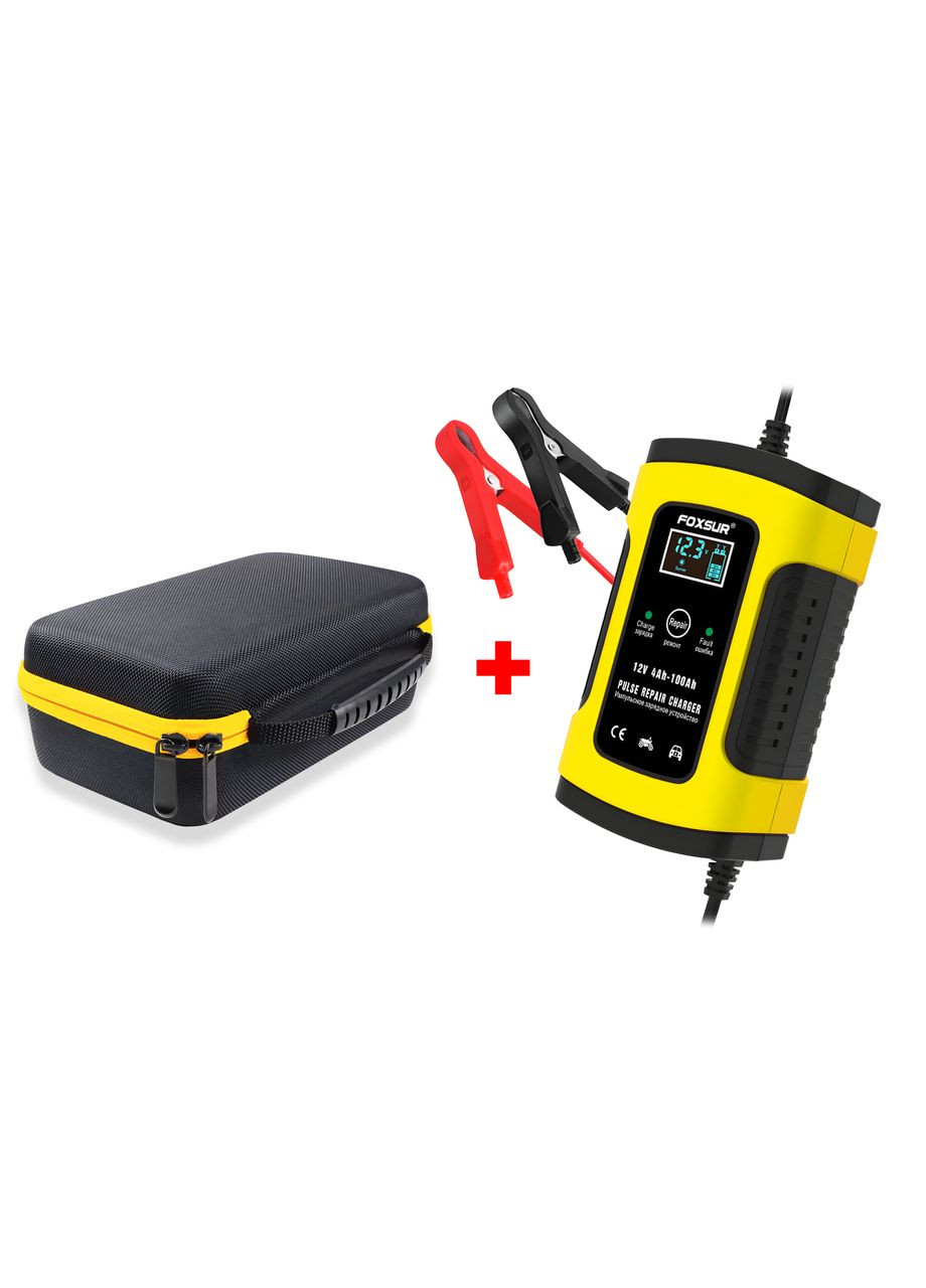 Автоматическое зарядное устройство для аккумулятора авто 5a FBC1205, умная зарядка + кейс Foxsur (350947323)