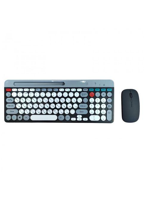 Беспроводная аккумуляторная клавиатура с мышкой, Bluetooth, USB, BT ZYG-806 Комплект No Brand (323486309)