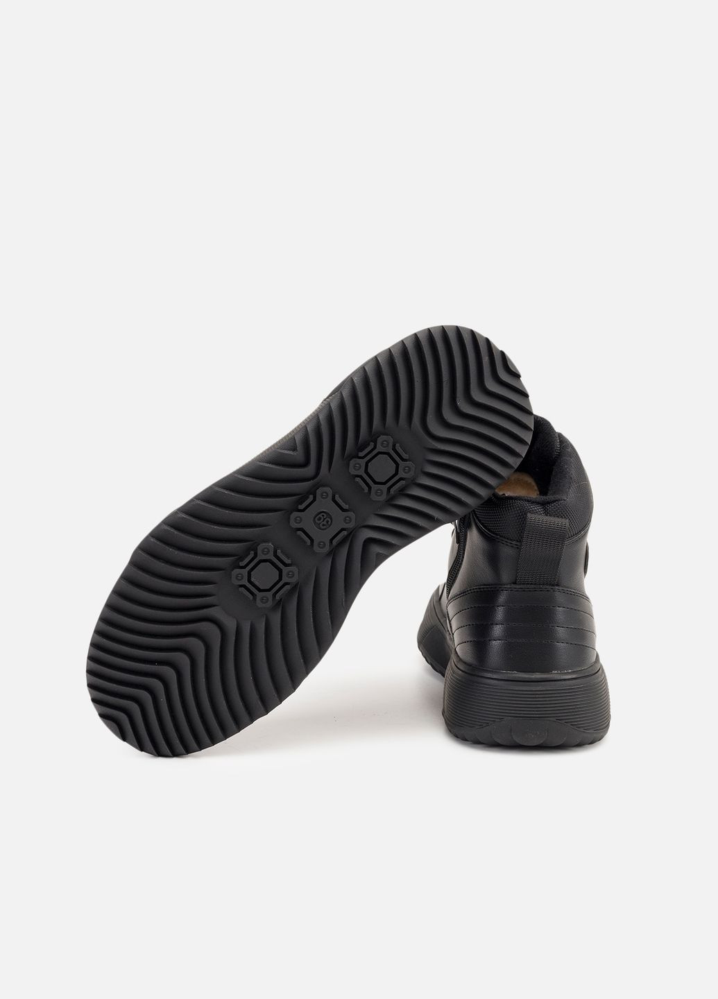 Черные зимние ботинки для мальчика цвет черный цб-00262024 Kimboo