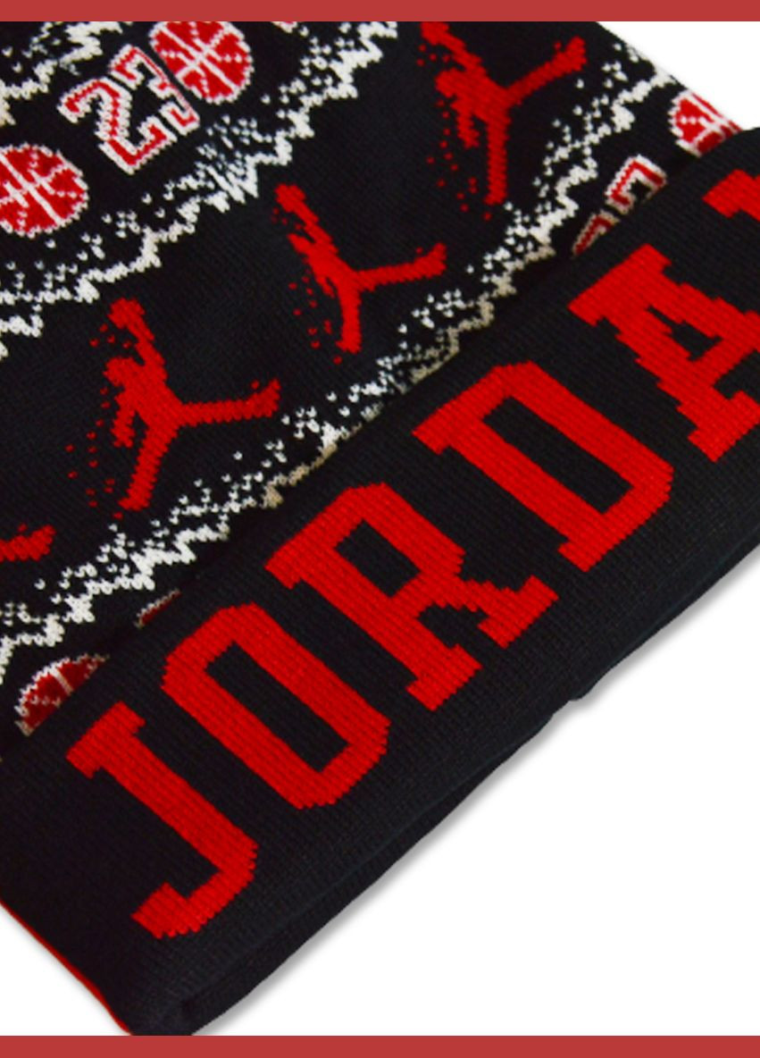 Шапка унісекс Jordan Air Nike Christmas Peak Beanie Black (308061226)
