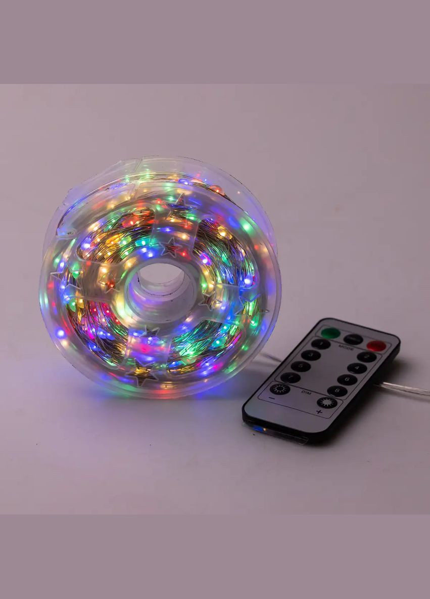 Гирлянда Роса нить 1000 LED длина 100 м от сети, мультиколор Lucky Day Shop (312551241)