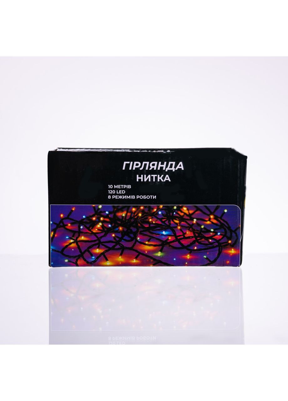 Гирлянда Нить 120 LED 10 м прозрачная, желтый No Brand (366221553)