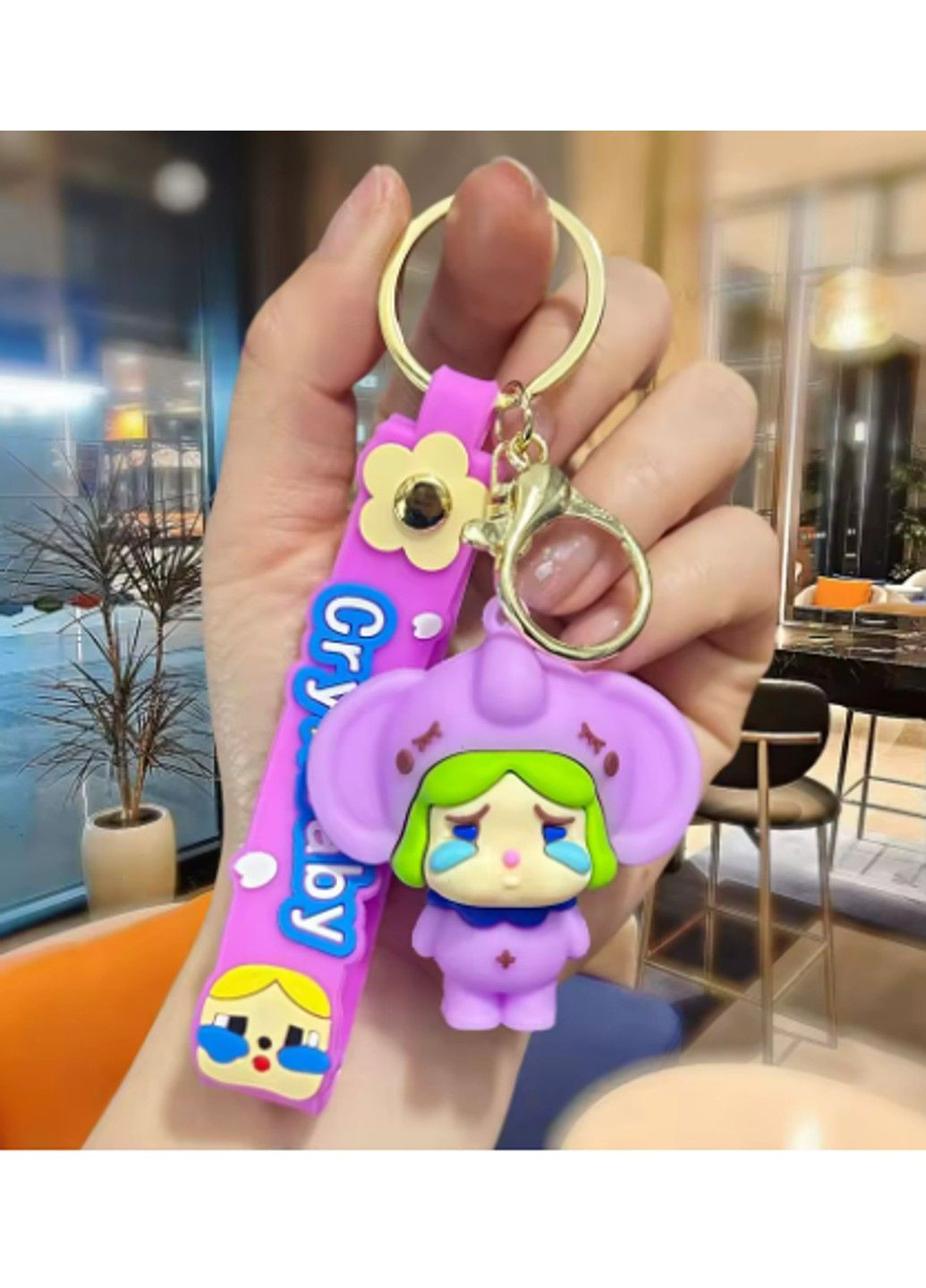 Силіконовий брелок для ключів підвіска на сумку рюкзак Плакса Cry baby No Brand (336950698)