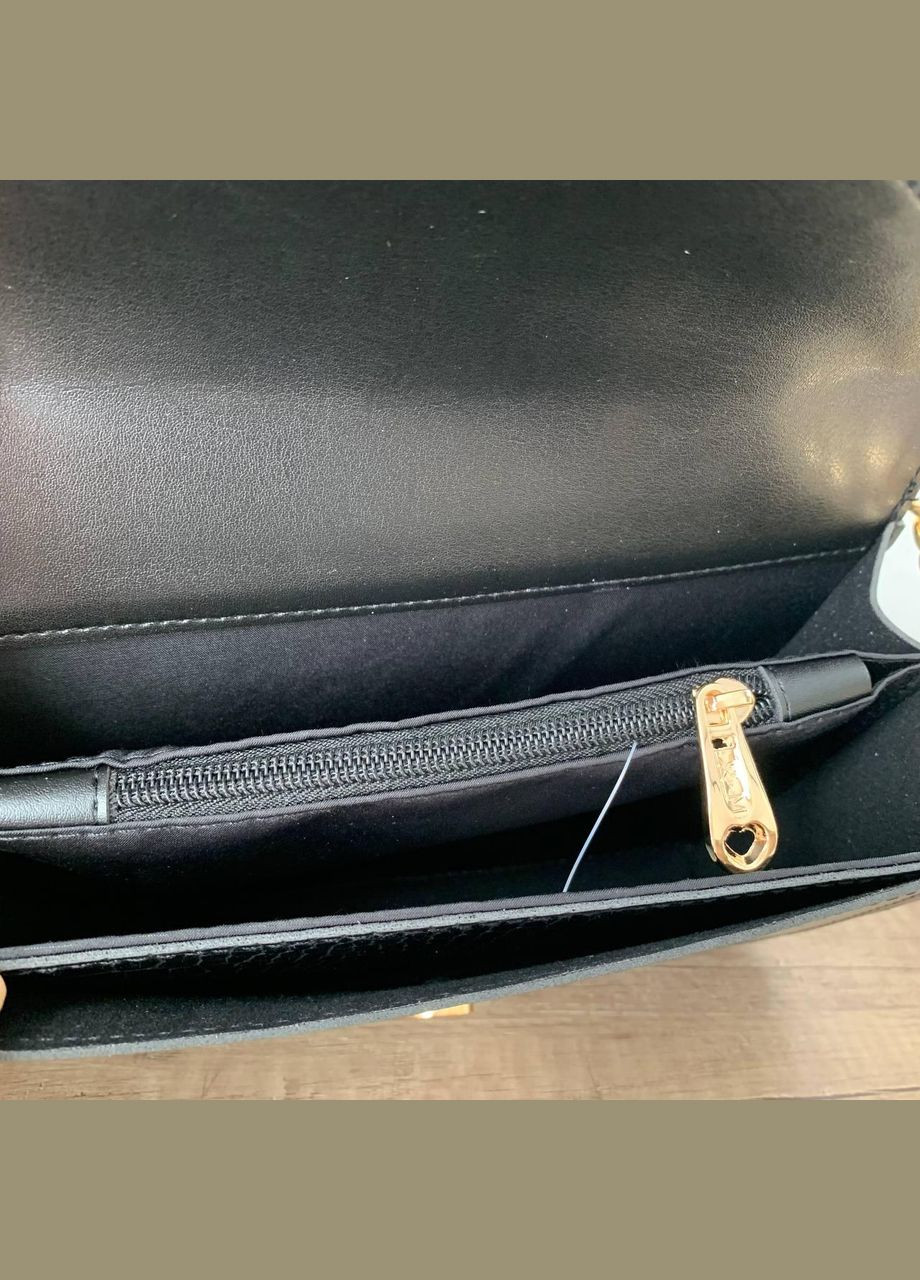 Маленькая женская сумочка клатч под рептилию на цепочке Золото No Brand (298997458)