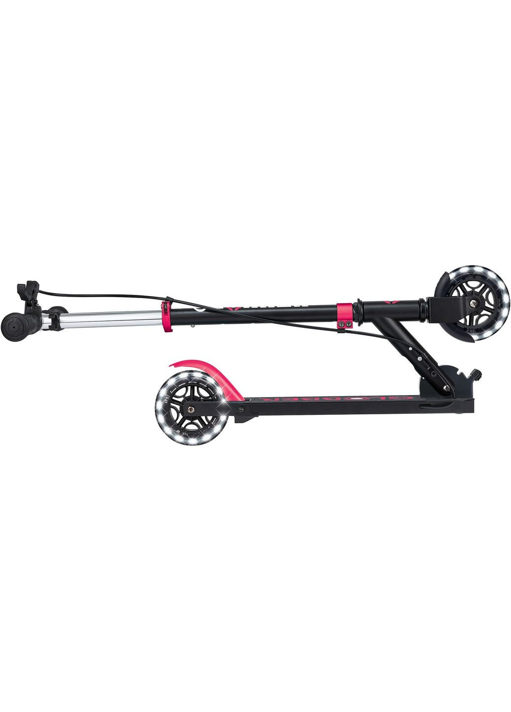 Самокат Flow Element Junior Lights, черно-розовый () Globber 729-110 (331790167)