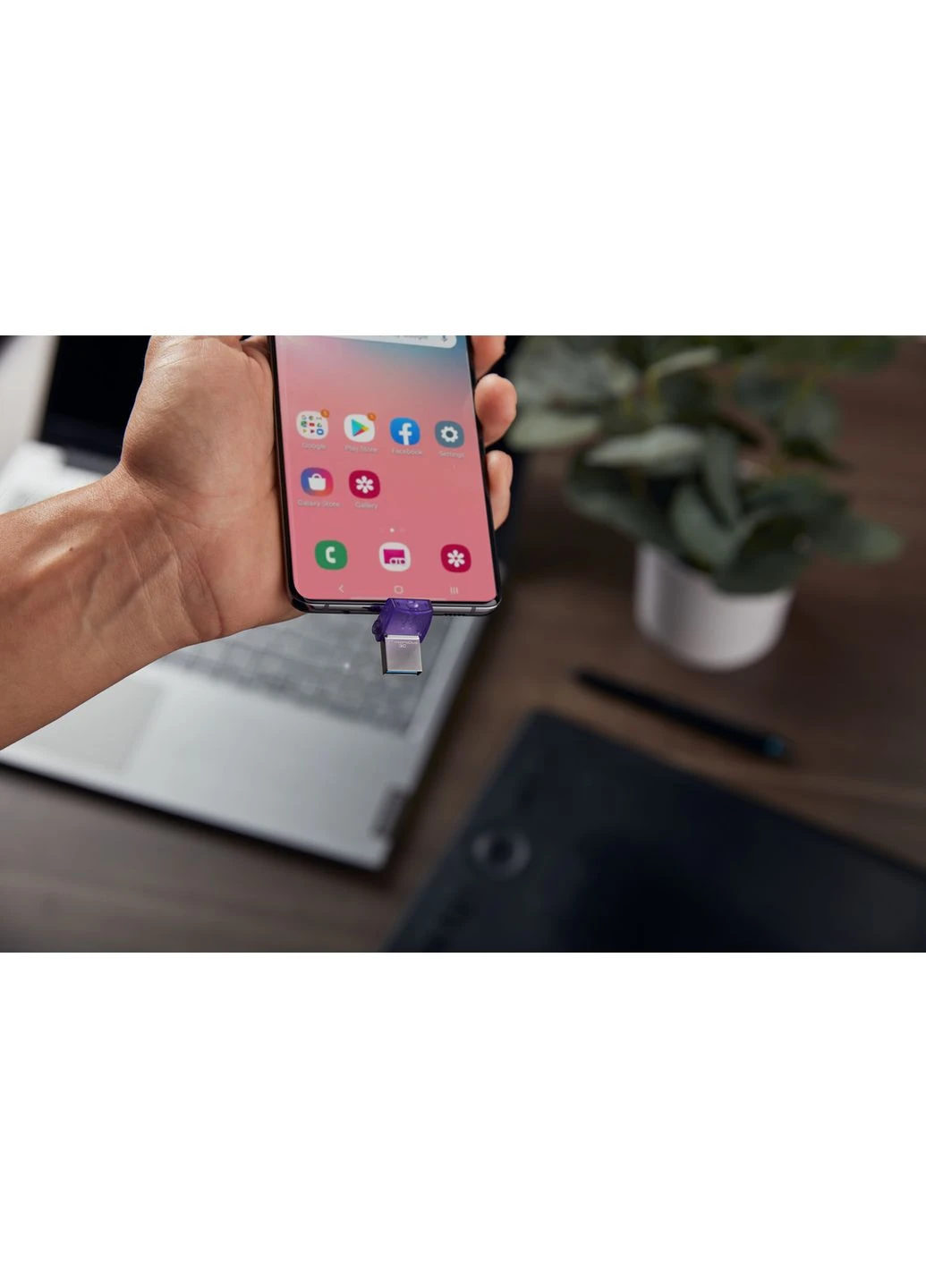 Флеш-накопичувач USB3.2 256GB Type-C DataTraveler microDuo 3C (DTDUO3CG3/256GB) Kingston (370621012)