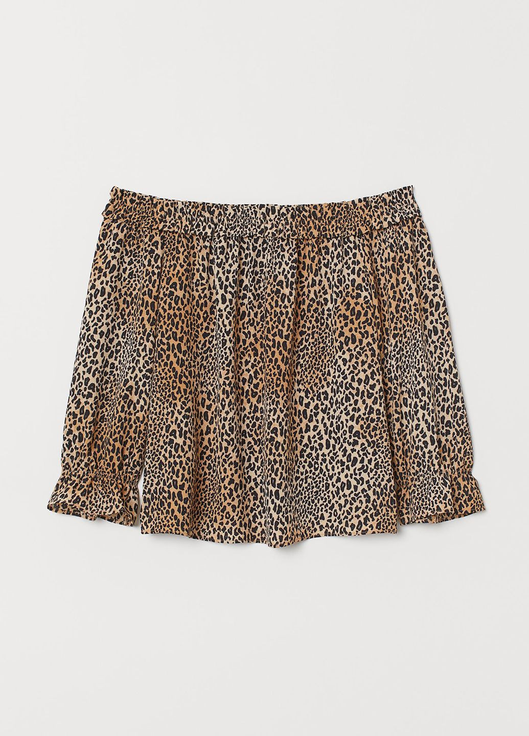 Комбінована блуза в леопардовий принт H&M