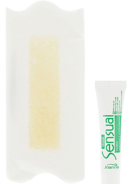Пластырь с растительным воском для депиляции тела Sensual Depilatory Vegan Wax Strips 12шт (820180-35392) Joanna (365799405)