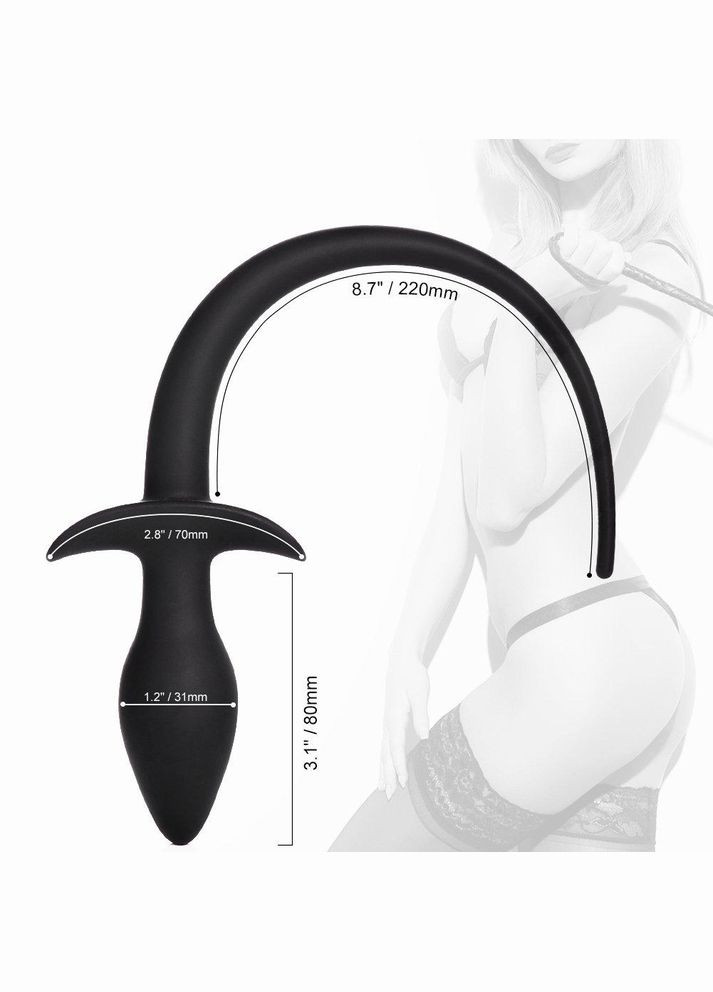 Анальная пробка с хвостиком собаки DoggyTail No Brand (339864724)