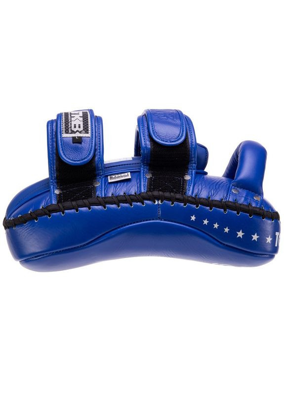 Пади для тайського боксу Тай-педи з натуральної шкіри (2шт) KING Super Pro (підтримка для рук, р-р S 35х17х8см, Синій) Top King Boxing (361435898)