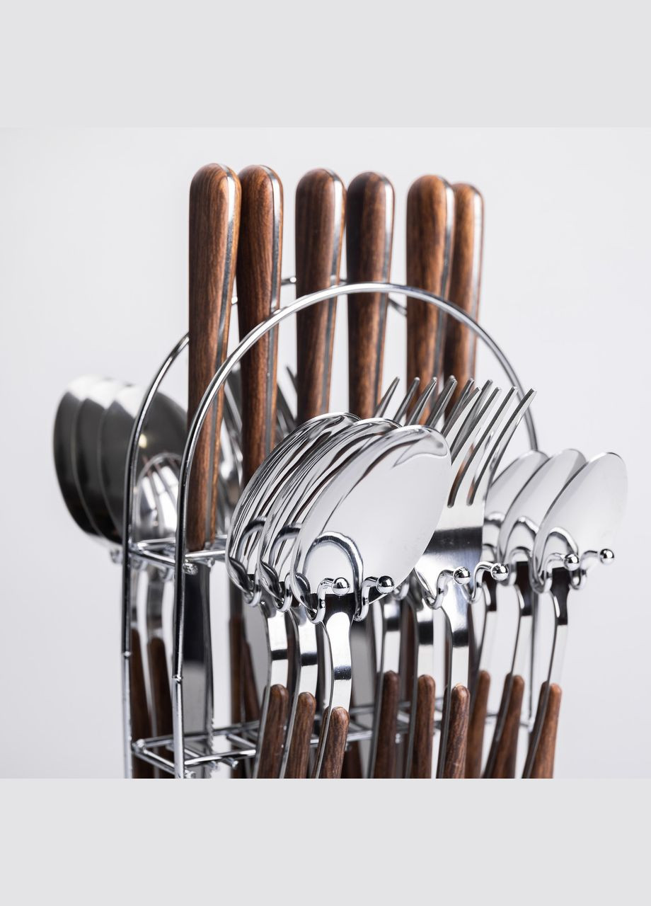 Набор столовых приборов 24 предмета на 6 персон, серебро Yiwu (325686403)