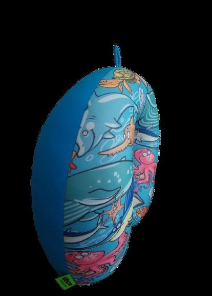 Автомобільна подушка підголівник антистрес для шиї Морський 30*30 см ( РР- more ) наповнювач кульки пінополістиролу Expetro (338435477)