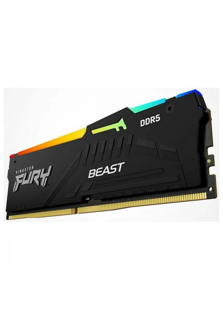 Пам'ять для настільних комп'ютерів 16 GB DDR5 5600 MHz FURY Beast RGB (KF556C36BBEA-16) Kingston FURY (314979090)