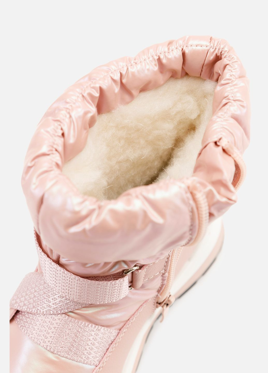 Розовые зимние дутики для девочки цвет розовый цб-00264354 Kimboo