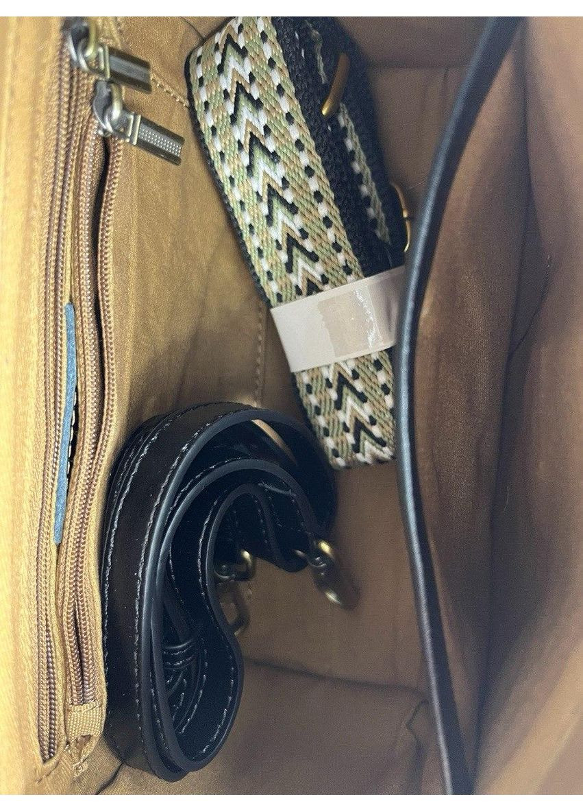 Сумка женская кожаная черная гладкая No Brand (368801415)