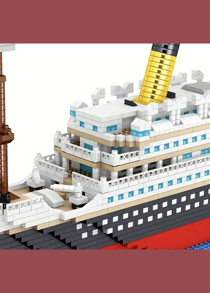 Конструктор детский большой корабль Титаник на 1878 деталей пластиковый разноцветный No Brand (328262700)