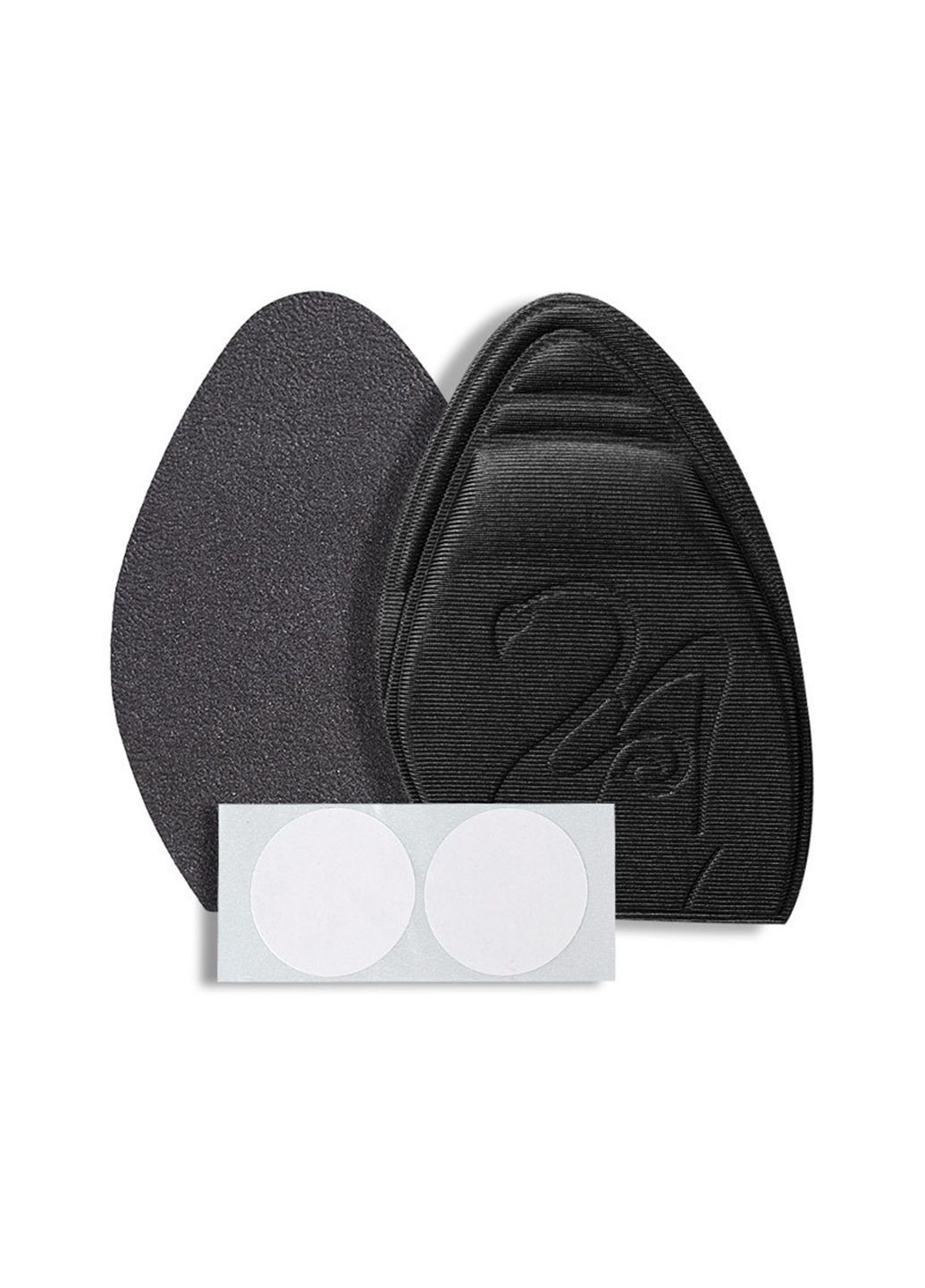 Стелька-невидимка на на переднюю часть стопы для уменьшения размера обуви с острым носком черные No Brand (314808515)