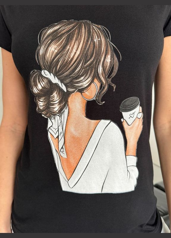 Футболка ISSA PLUS WN20-600 чорна Magnet - (301037284)