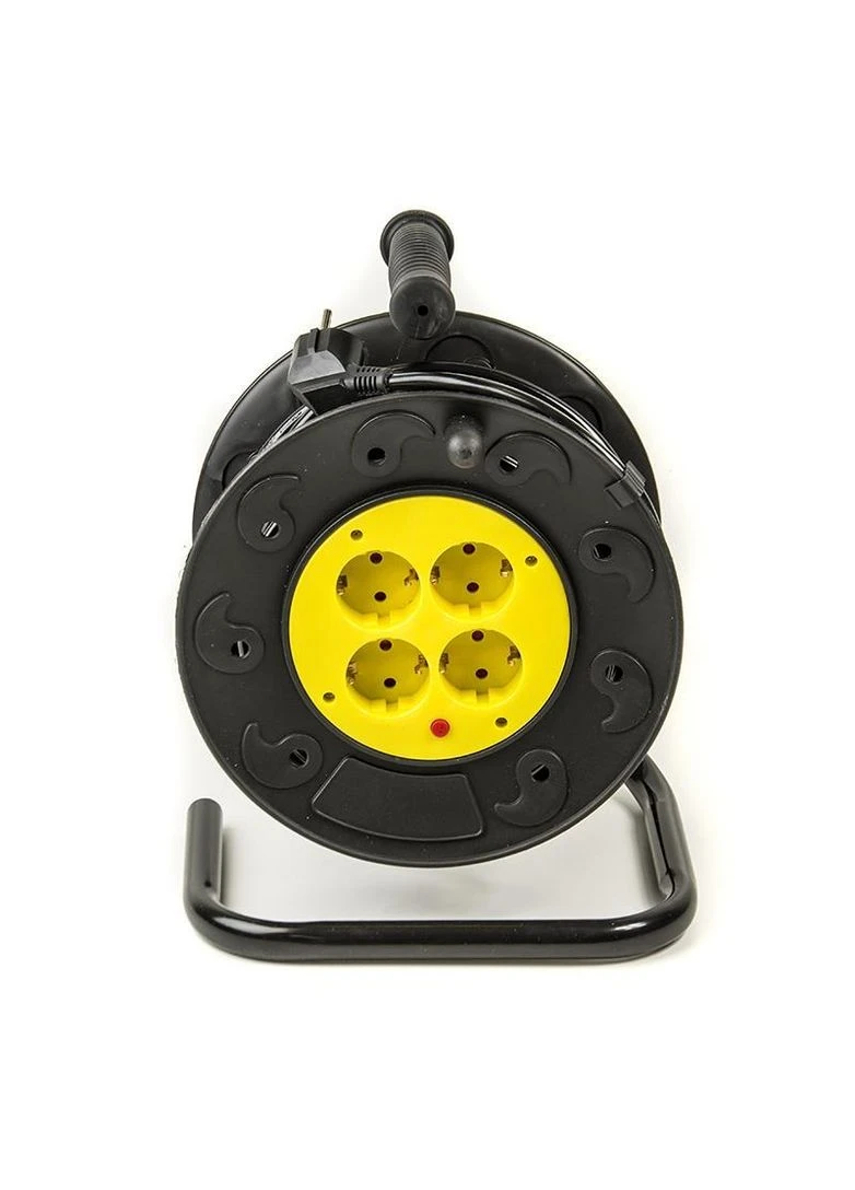 Фільтр живлення JY-2000/20 (PPRA08M200S4) 4 розетки, 20 м, чорний, на котушці PowerPlant (395291622)