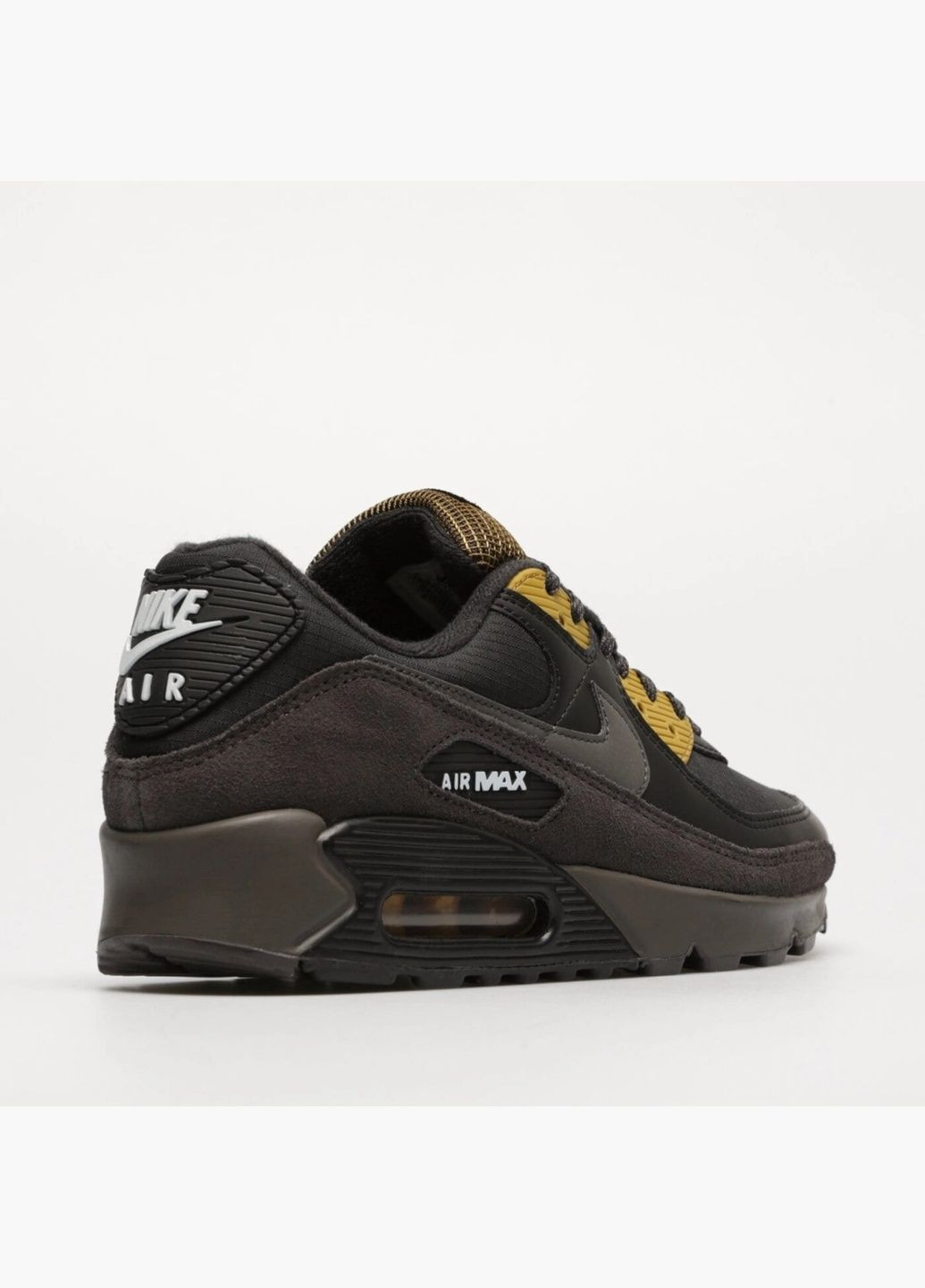 Черные кроссовки мужские air max 90 black bronzine black fb9657-001 Nike